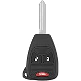 Vurkcy Key Fob fits for 04-09 Dodge Durango/ 05-11 Dakota/ 06-09 Ram/ 08-14 Avenger/ 07-12 Caliber Nitro/ 06-17 Wrangler/ 07-16 Compass Patriot/ 2006-2010 Chrysler PT Cruiser/ 07-09 Aspen& Sebring
