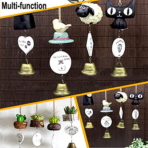 Maydahui 10PCS Small Jingle Bells Bronze Vintage Mini (1.7"X 1.5") for Dog Potty Training,Dog Door Bell,Wedding, Dog Collar,Christmas Hallowmas Decoration - Thumbnail 5