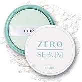 ETUDE Zero Sebum Loose Setting Powder for Oily Skin, Soft Matte, 0.14 oz | Translucent powder with 80% mineral controls excess oil for a lightweight, long-lasting soft matte finish.