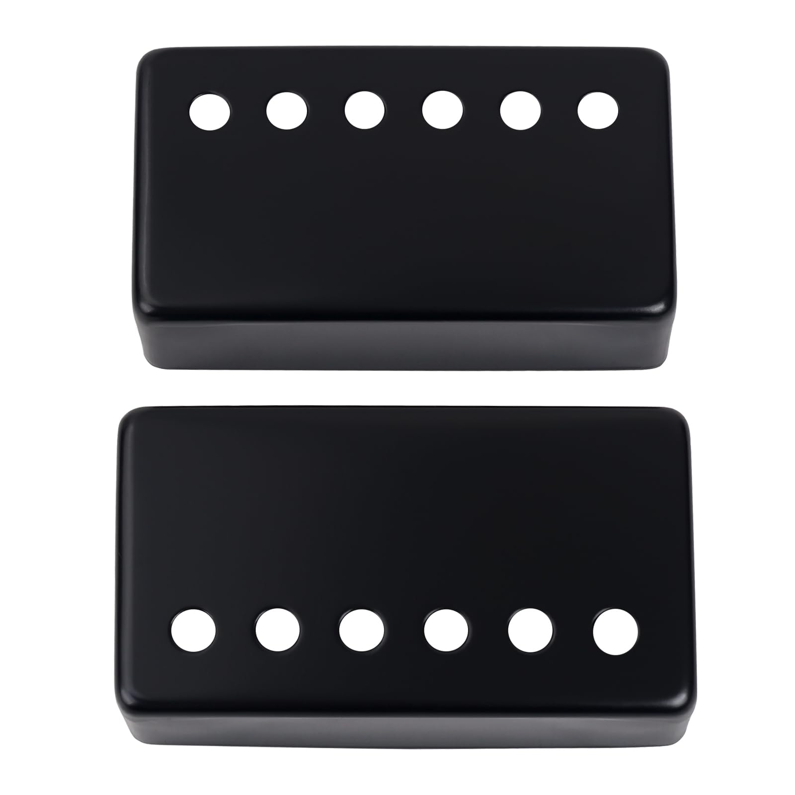 Banworks Metal Humbucker Covers Electric Guitar Pickup Covers 50mm (1-31/32") / 52mm (2-3/64") Neck/Bridge Pickup Covers For Electric Guitar Pack of 2 JT/SYQG-03 Black