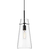 Z-Lite 7508P-MB Kira Pendant, 1-Light 60 Watts, Matte Black