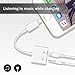 Lightning to 3.5mm Aux Headphone Jack Audio Adapter for iphone 7/8/X/7 plus/8 plus (Support iOS 10.3, iOS 11), Cone 2 in 1 Lightning Adapter and Charger (White)