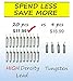 Mythik Lures 20 Pack - Skinny Lead Drop Shot Fishing Weights Sinkers Multiple Sizes 3/8 Oz Plain