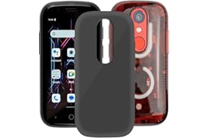 AQGG for Unihertz Jelly Star (3.00") Case, Soft Silicone Bumper Shell Black Flexible Rubber Phone Protective Cases TPU Cover for Unihertz Jelly Star - Black