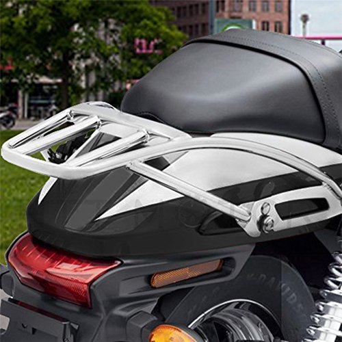 XKMT Group Chrome Detachable 2-Up Luggage Rack For Harley Street 500 750 XG500 XG750 15-17
