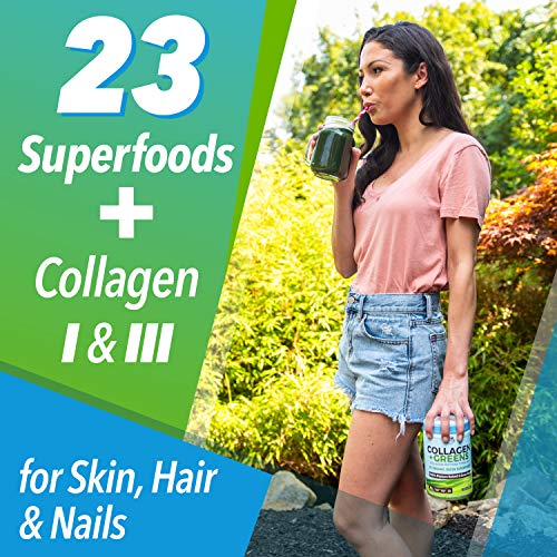 Country Farms Collagen + Greens Dietary Supplement, Energizing Superfoods, 10.6 oz, 30 Servings