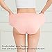 BURNING EYES Women Soft Cotton Panties Plus Size High Waist Bikini Underwear High Cut Hipster Briefs (6 Pack)