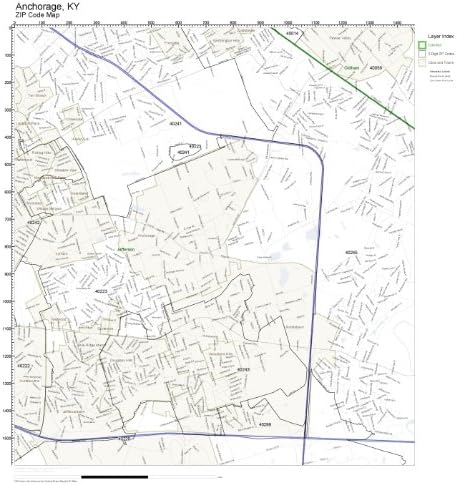 Amazon Co Jp Zipコード壁のマップアンカレッジ Ky Zipコードマップラミネート ホーム キッチン