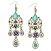 SUMAJU Dangle Earrings, Teardrop Hook Vintage Earrings Bohemian Long Crystal Necklaces Mothers Jewelry Gift For Women(Multi-color)