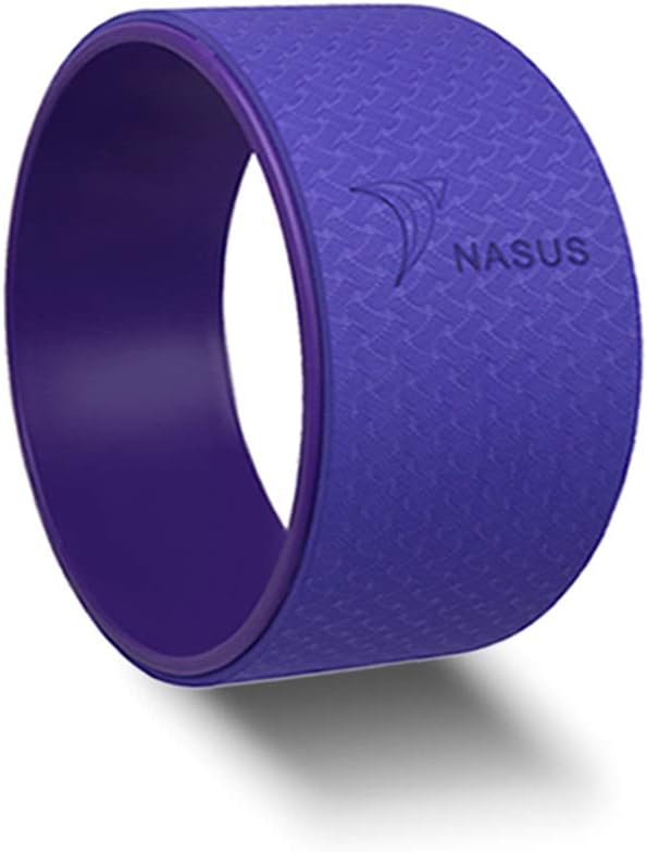 NASUS Yoga Wheel, Comfortable Safe Relieve Back Discomfort Assist Corrective Yoga Movements,Soft TPE Surface & High Strength ABS