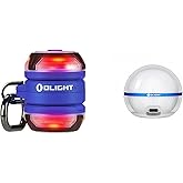 OLIGHT Gober 2 Safety Light, High Visibility Beacon LED with 6 Color Settings and 4 Lighting Modes and OLIGHT Sphere C Smart Night Light, USB-C Rechargeable, Ambient Table Lamp with APP Control