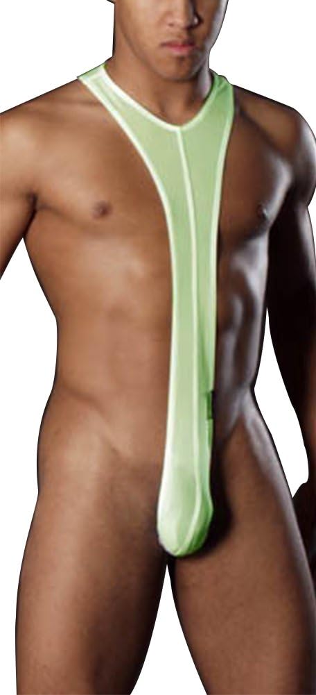 COSOMALL Men's Sexy Lingerie Bodysuit Underwear Wrestling Singlet Struggles Swimwear