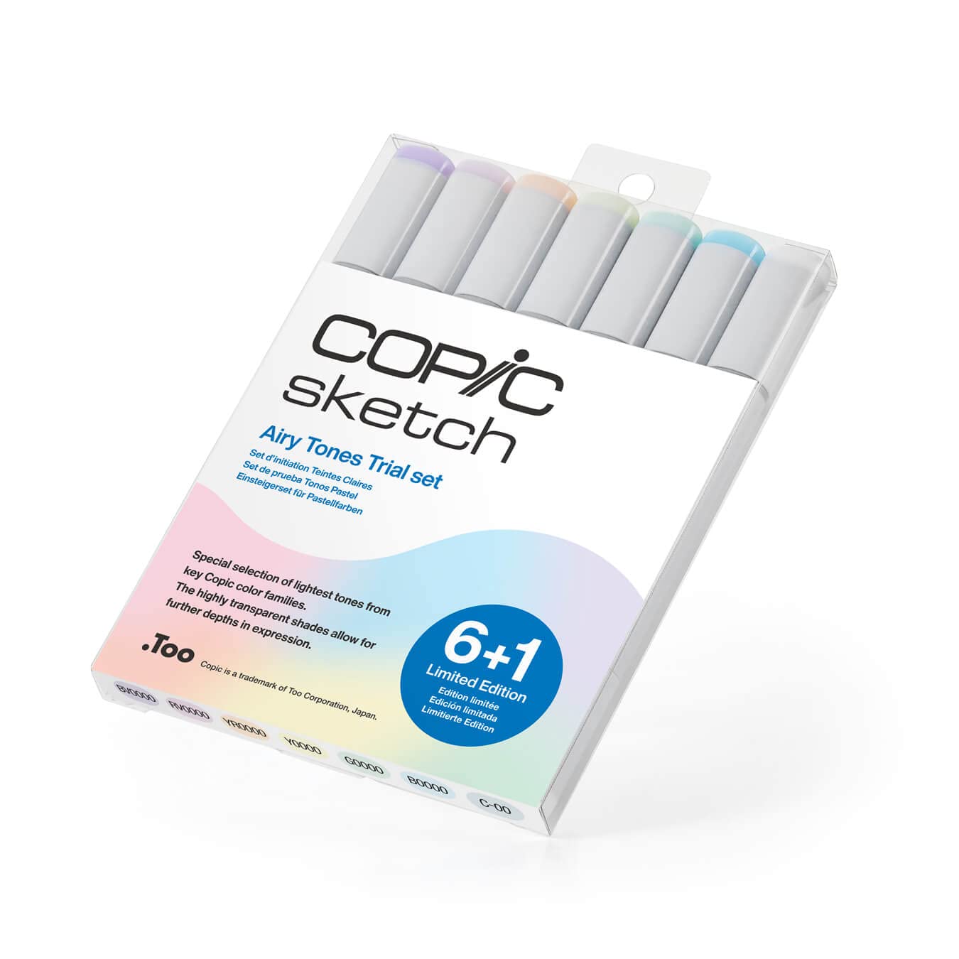 Copic Sketch Marker Pen Set of 6+1 Airy Tones CZ21075961 Multi