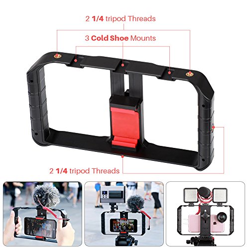 Ulanzi U Rig Pro Phone Video Stabilizer - Filmmaking Case Smartphone Video Rig Grip Tripod Mount for Videomaker Film-Maker Video-grapher Compatible for iPhone Xs XS Max XR iPhone X 8 Plus Samsung (Best Phone Case Makers)