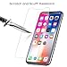 ADDAO Glass Screen Protector Compatible iPhone X, [2-Pack] 0.33mm Clear Film Anti-Scratch Anti-Fingerprint High Light Tempered Glass Screen Protector