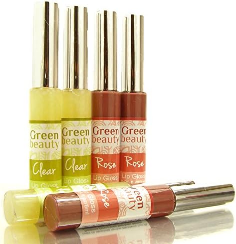 Moisturizing Lip Gloss, natural lip gloss in clear or rose. Enhances your natural lip color with Green Beauty lip gloss. Super glossy, but not sticky, eco friendly and cruelty free.