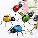 Juegoal Outdoor Metal Wall Art Ladybug Sculpture, Rustic Garden Decor Hanging for Patio, Fences, Porches Decoration, 4 Pack