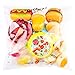 GROBRO7 20 Pcs Kawaii Cute Food Squishy Toys Set, Fries, Hamburger, Pizza, ice cream, doughnut slow Rising Cream Scented Squishy Stress Relief Squeeze Toys