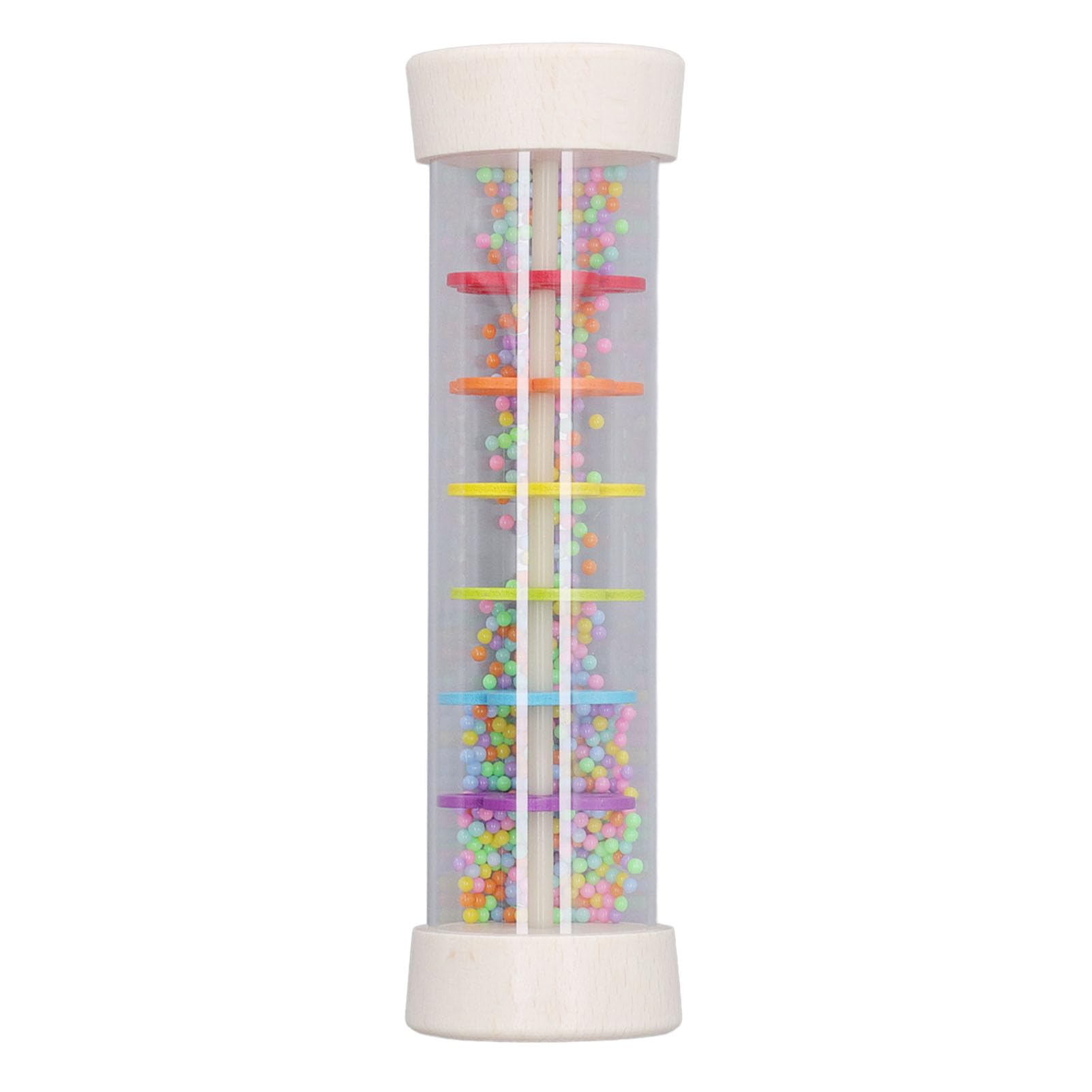 Baby Rainmaker,Mini Rain Stick Shaker Toy Colorful Music Education Rain Stick Shaker for Toddlers (L)
