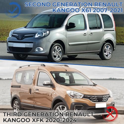 3Pcs Car Windshield Sun Visor Compatible with Renault Kangoo Second Generation X61 2007-2021, Car Interior Sun Visor Cover
