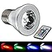 YoChan E27 RGB LED 4 Watts - color changing light bulb 4 Watt with remote control color light lamp spotlight bulbs Spot