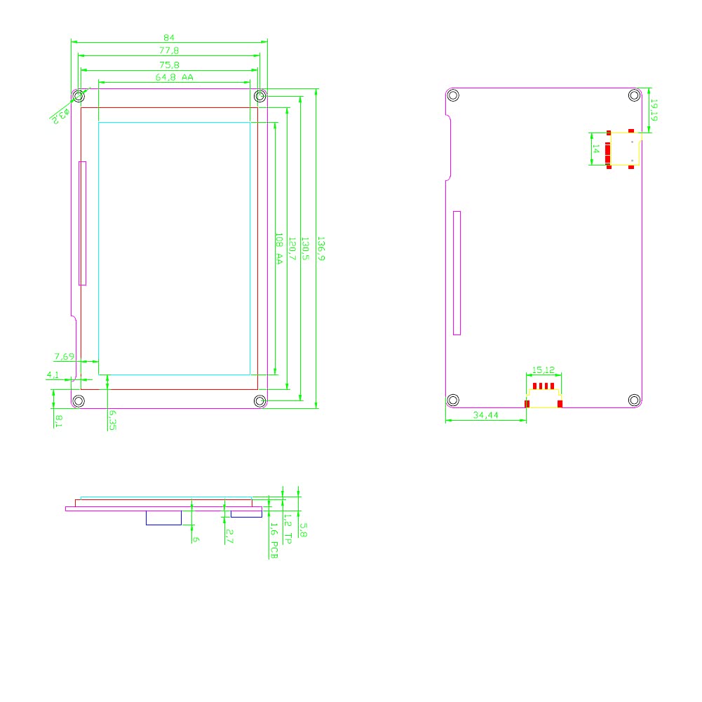 DIYmalls Nextion 7″ HMI Display Intelligent – K Produktbild-Vorschau 4