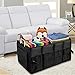 Czoom Car Trunk Organizer for SUV, Truck, Auto, Vehicle, Minivan, Home - Heavy Duty Portable Collapsible Cargo Storage - Durable Construction - Multi Compartments Cargo Carrier Caddy (Black)