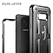 YOUMAKER Galaxy S8 Plus Case, Heavy Duty Protection Kickstand Clip Holster Shockproof Case for Samsung Galaxy S8 Plus (2017) 6.2 inch Without Built-in Screen Protector (Black/Black)