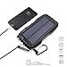 KOJOTON Solar Charger, 22500Mah Solar Phone Charger Waterproof Portable External Battery Pack Dual USB Solar Power Bank with 2 Flashlights for iPhone and Other Smart Devices