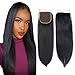 Brazilian Virgin Straight Human Hair Transparent Lace Closure 10 Inch 100% Unprocessed Straight Human Hair Top HD Lace Closure 4X4 Free Part Naturl Black Color