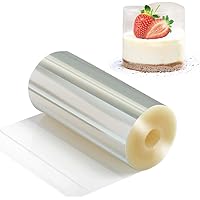 Cake Collars 4 x 394inch, Picowe Acetate Rolls, Clear Cake Strips, Transparent Cake Rolls, Mousse Cake Acetate Sheets for Cho