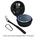 Fintie Protective Carrying Case for Amazon Echo Dot 2nd Generation - Shock Proof EVA Cover Zipper Portable Travel Bag Box (Fits USB Cable and Wall Charger), Black