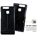 Pierre Cardin Slim Fit Leather Snap On Hard Back Cover for Huawei P9 - Black