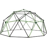 Lifetime 90951 Geometric Dome Climber Jungle Gym, 5.5' High x 11' Wide, Mantis Green &amp; Bronze, 66-Inch