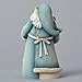 Foundations Santa with Christmas Trees Stone Resin Figurine, 7.75”