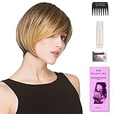Fresh by Ellen Wille, Wig Galaxy Hair Loss Booklet, Shampoo, Conditioning Spray, Flexible Spray, HD Smooth Detangler, Wig Cap, & Wide Tooth Comb (Bundle - 8 Items), Color Chosen: Light Bernstein Mix