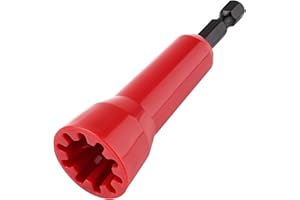 Valkynos Wire Twister, 1/4" Hex Shank Wire Twisting Tool for Electric Drill, Wire Nut Twister for Electrical Power Drill, Wire Connector Socket, Improve Wiring Efficiency (1 Pack-Red)