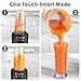 Aicok Smoothie Blender, Blender 1200W, 28000RPM High Speed Professional Blender with LED Smart One Touch, 6 Blade for Shakes and Smoothies with 35oz and 28oz Tritan Travel Cups, Black