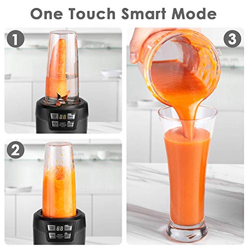 Aicok Smoothie Blender, Blender 1200W, 28000RPM High Speed Professional