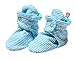 Zutano Unixex Baby Candy Stripe Bootie, Pool, 6 Months