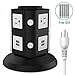 Surge Protector, FlePow 6-Outlet Power Strip Charging Station with 4-Port USB Charger for iPhone, iPad and Others (Including 5 Pcs Reusable Fastening Cable Ties)