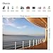 Sunset Yacht Deck Background - Luxury Cruise Ship Deck at Sunset Yacht Deck Coast in the distance - Photography Backdrop 7X5FT Photo Background - Great for Photo Studio, Booth, Party, Selfie,Baby
