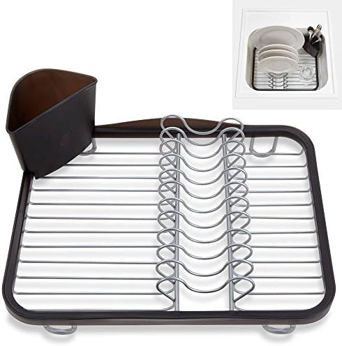 Umbra Sink Dish Rack Drainer Tray Kitchen Cups Cutlery Drying Holder Organizer