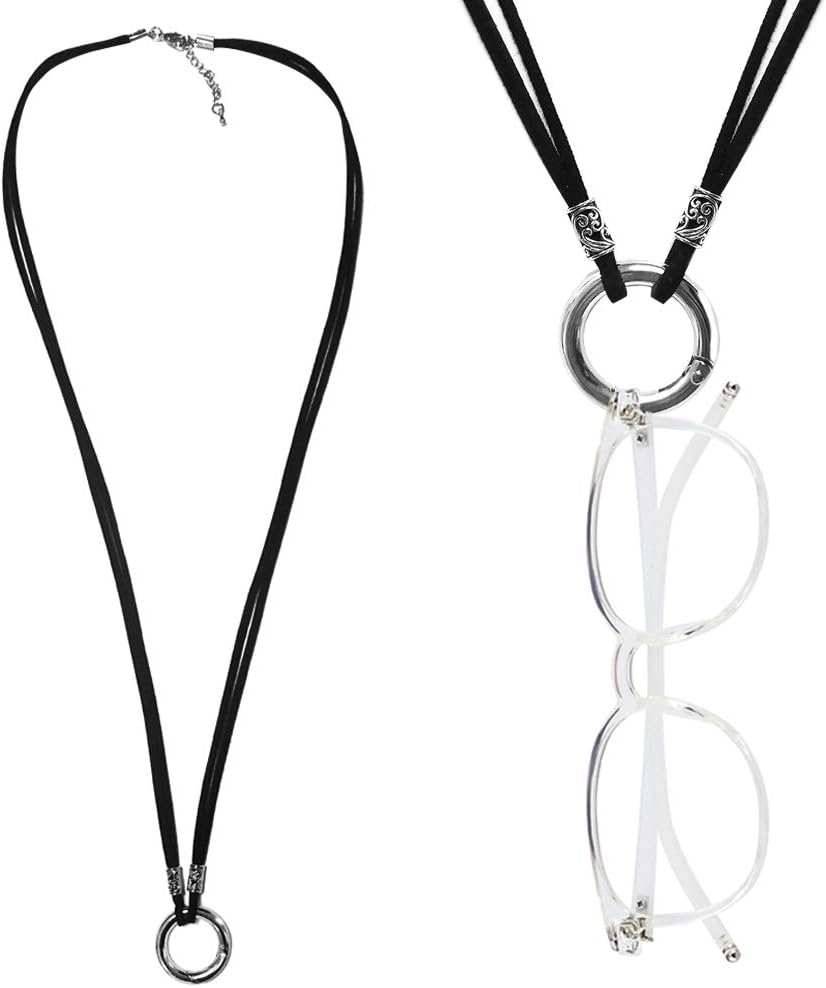 Eyeglass Necklace, Reading Glasses Holder, MultiFunction Metal Loop