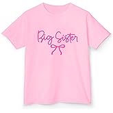 Kreleurs Big Sister Shirt for Girls Toddler Sis Announcement Short Sleeve Graphic Tee Tops