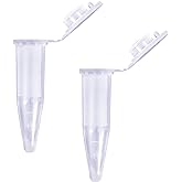 1.5ml Microcentrifuge Tubes with Snap Cap Durable Leak-Proof PCR Tubes for Sample Storage 50pcs