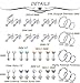 Masedy 20 Pairs Stainless Steel Tiny Stud Earrings for Mens Womens Small Hoops Earrings CZ Cartilage Labret Lip Tragus Ear Piercing Jewlry Style-A