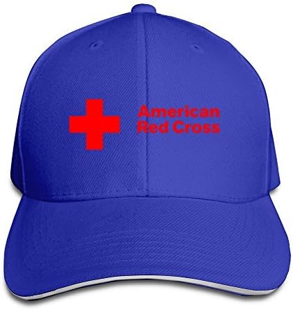 AVENOX American Red Cross ARC Snapback Unisex Fitted Hat Cap RoyalBlue