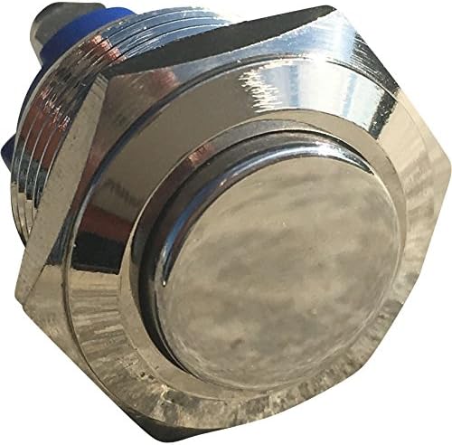 30 AMP Metal MOMENTARY Waterproof Switch 12V 16mm 5/8 Horn Starter Nitrous Button