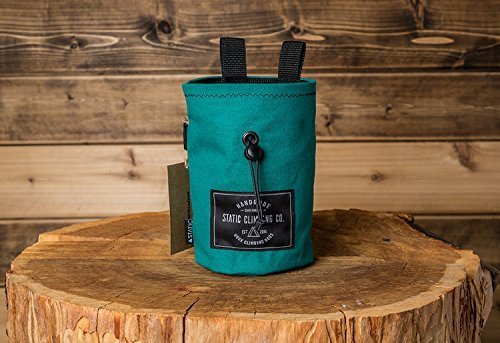 STATIC Canvas Chalk Bag | Teal | Handmade in California